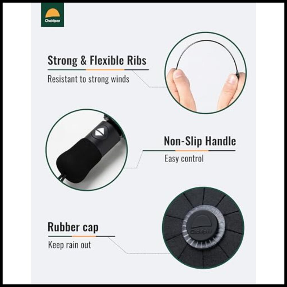 Compact Automatic Umbrella Windproof Portable Tra… - image 4